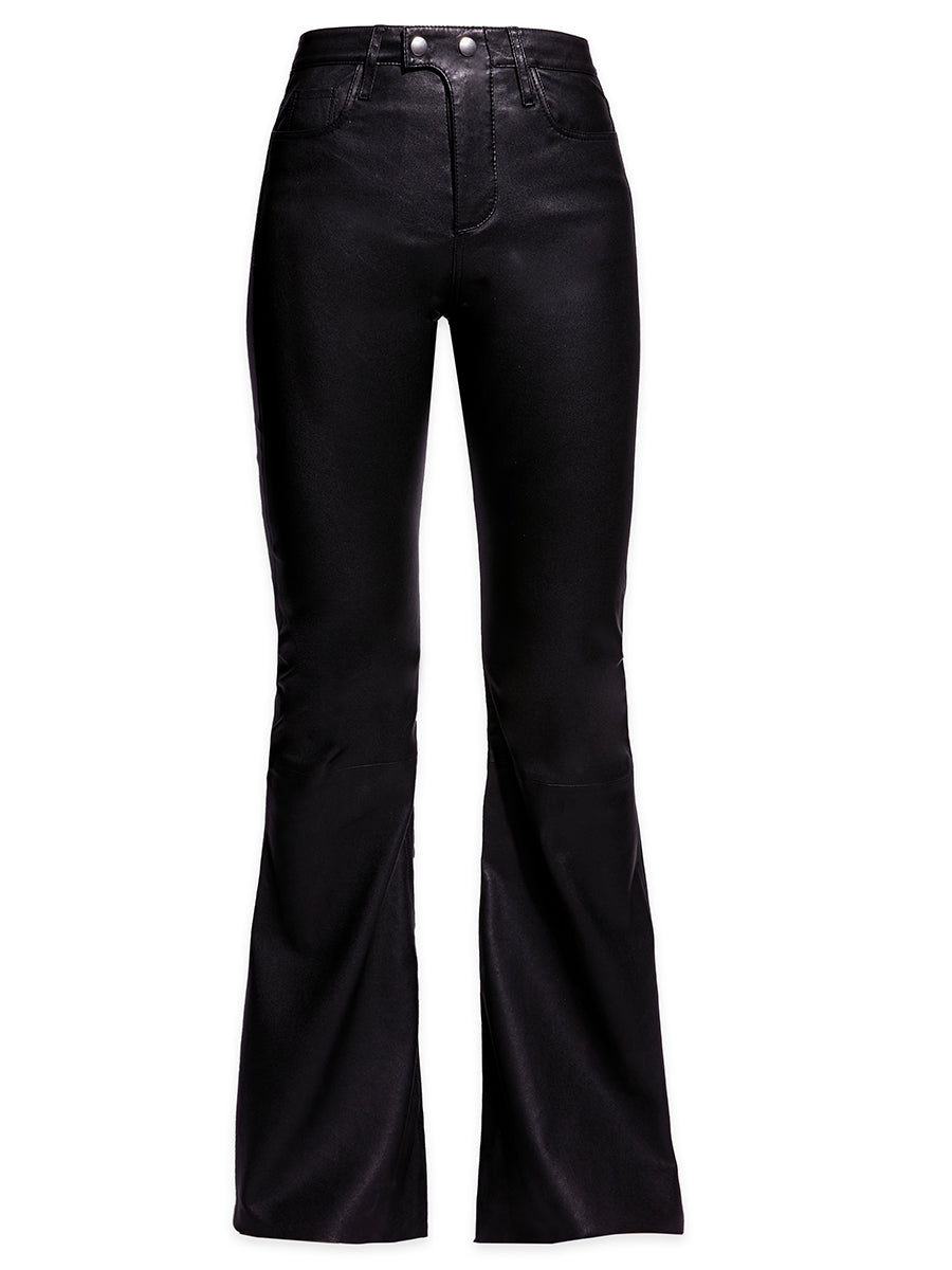 Robbie Stretch Leather Flares by AS by DF