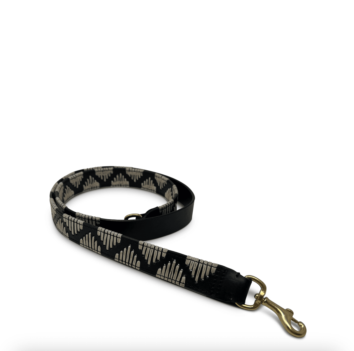 Wrap Embroidered Black & White Strap