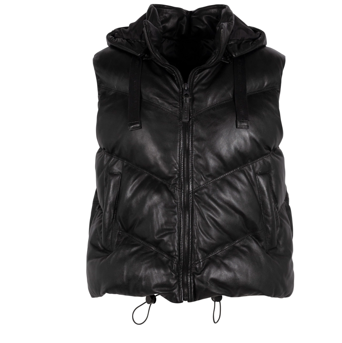 Namica OS Leather Vest in Black