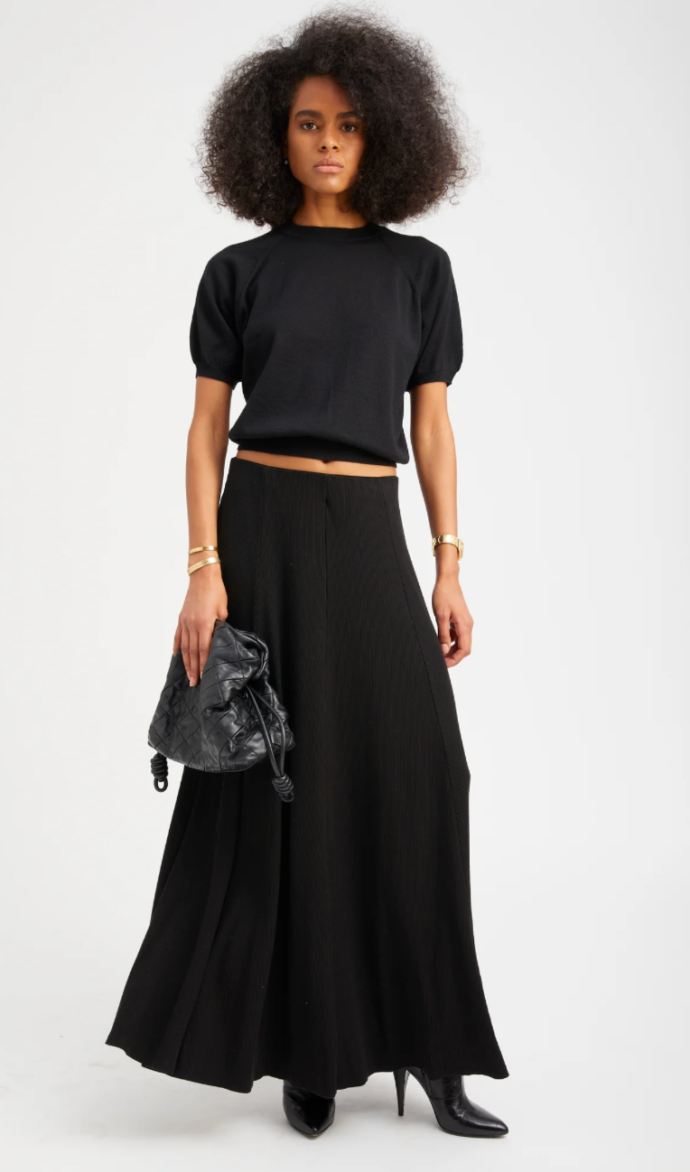 Brigitte Maxi Skirt in Black