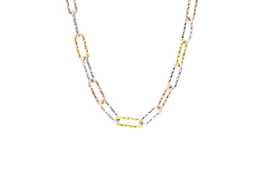 Mixed Metal Chain Necklace by Leela Grace