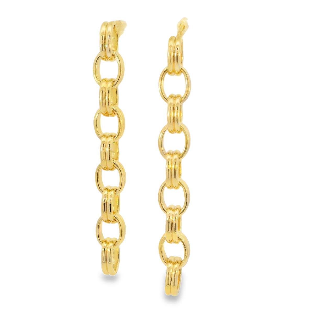 Oval Link Earrings by Leela Grace