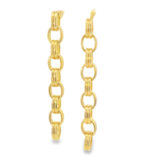 Oval Link Earrings by Leela Grace