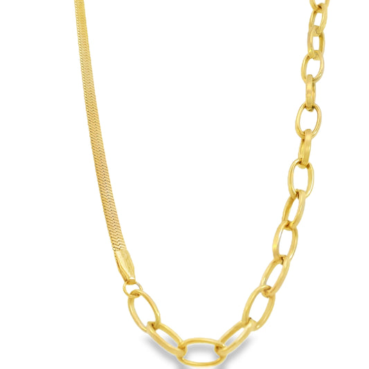 Mixed Chain Necklace by Leela Grace