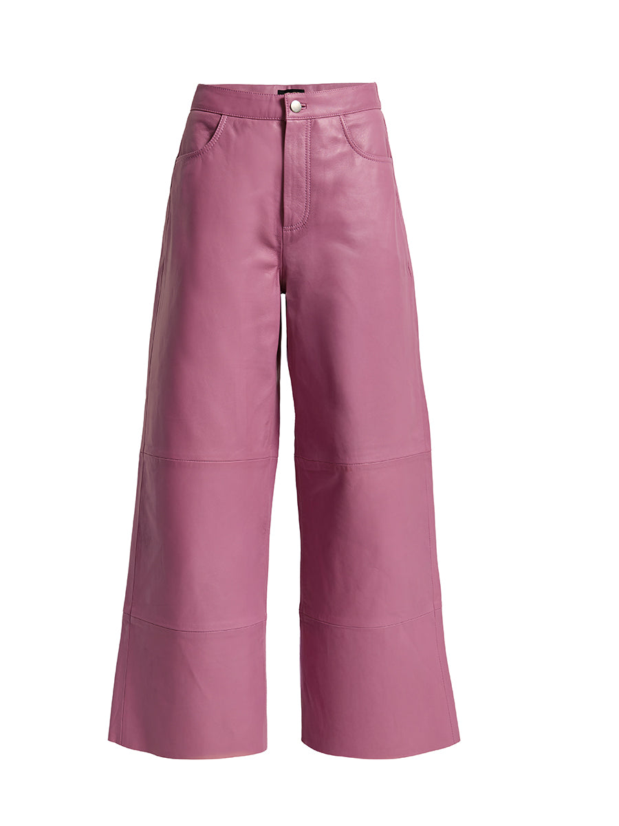 Ruby Leather Wide Leg Pants by AS by DF