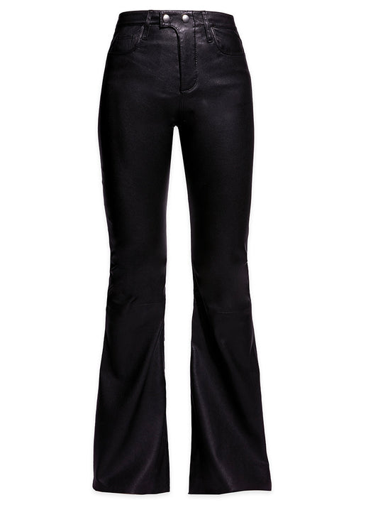 Robbie Stretch Leather Flares by AS by DF