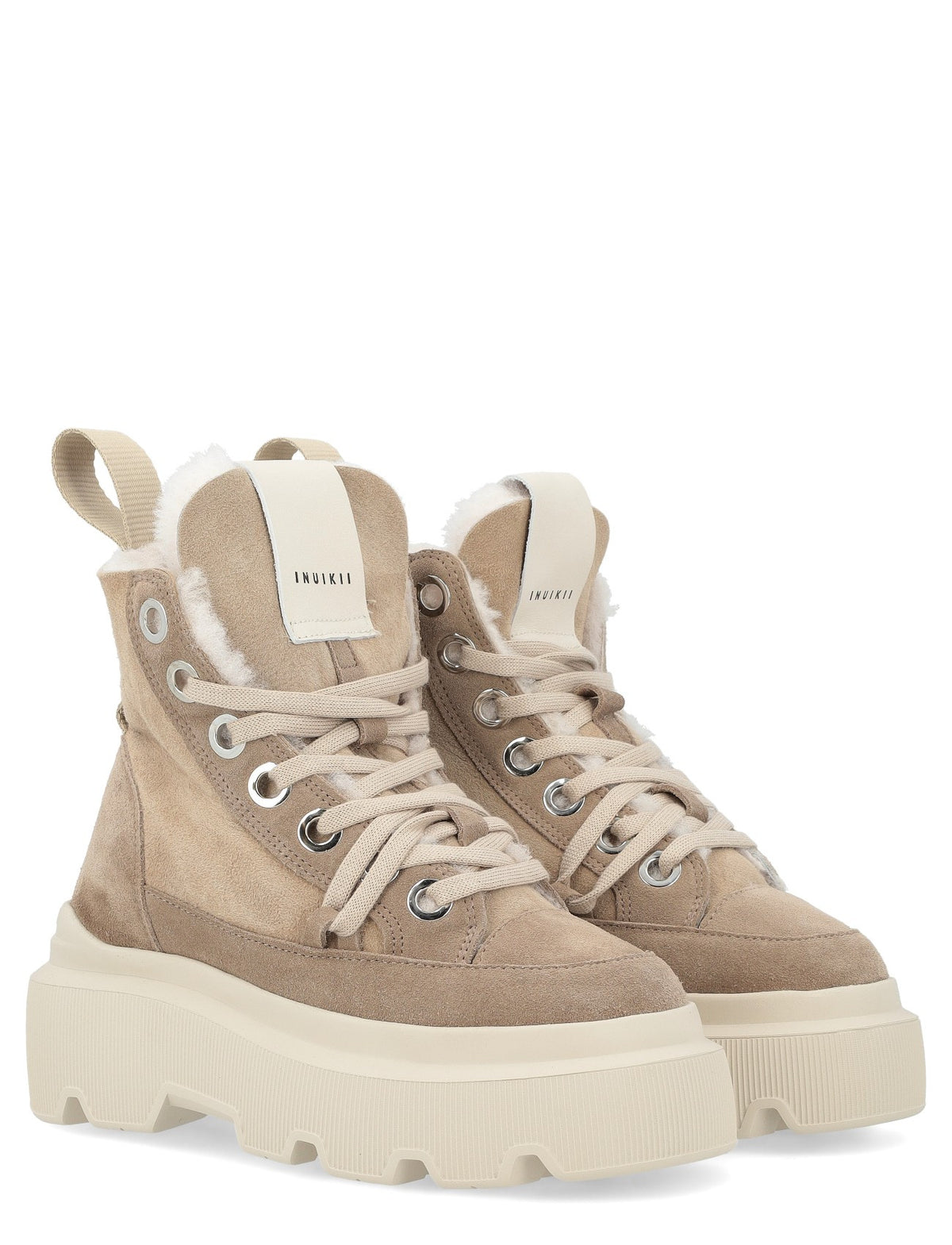 Matilda Shearling in Light Beige by Inuikii
