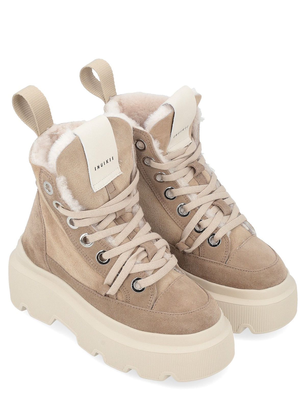 Matilda Shearling in Light Beige by Inuikii
