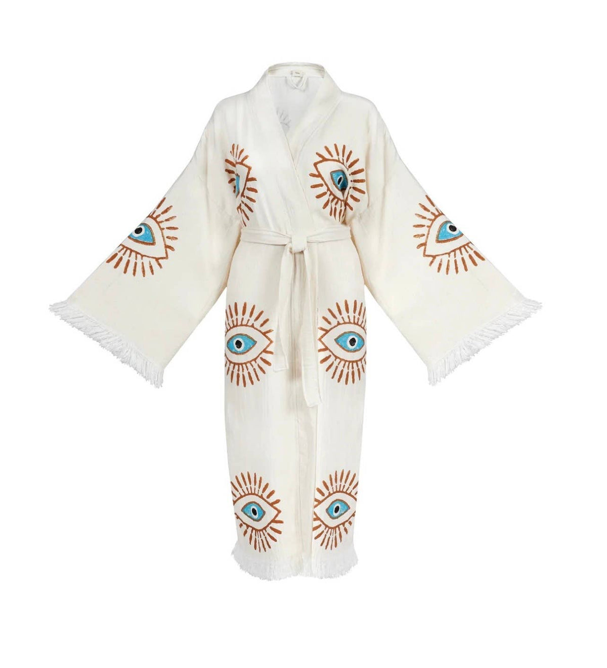 Fall in Love! Turquoise + Orange Eye Kaftan