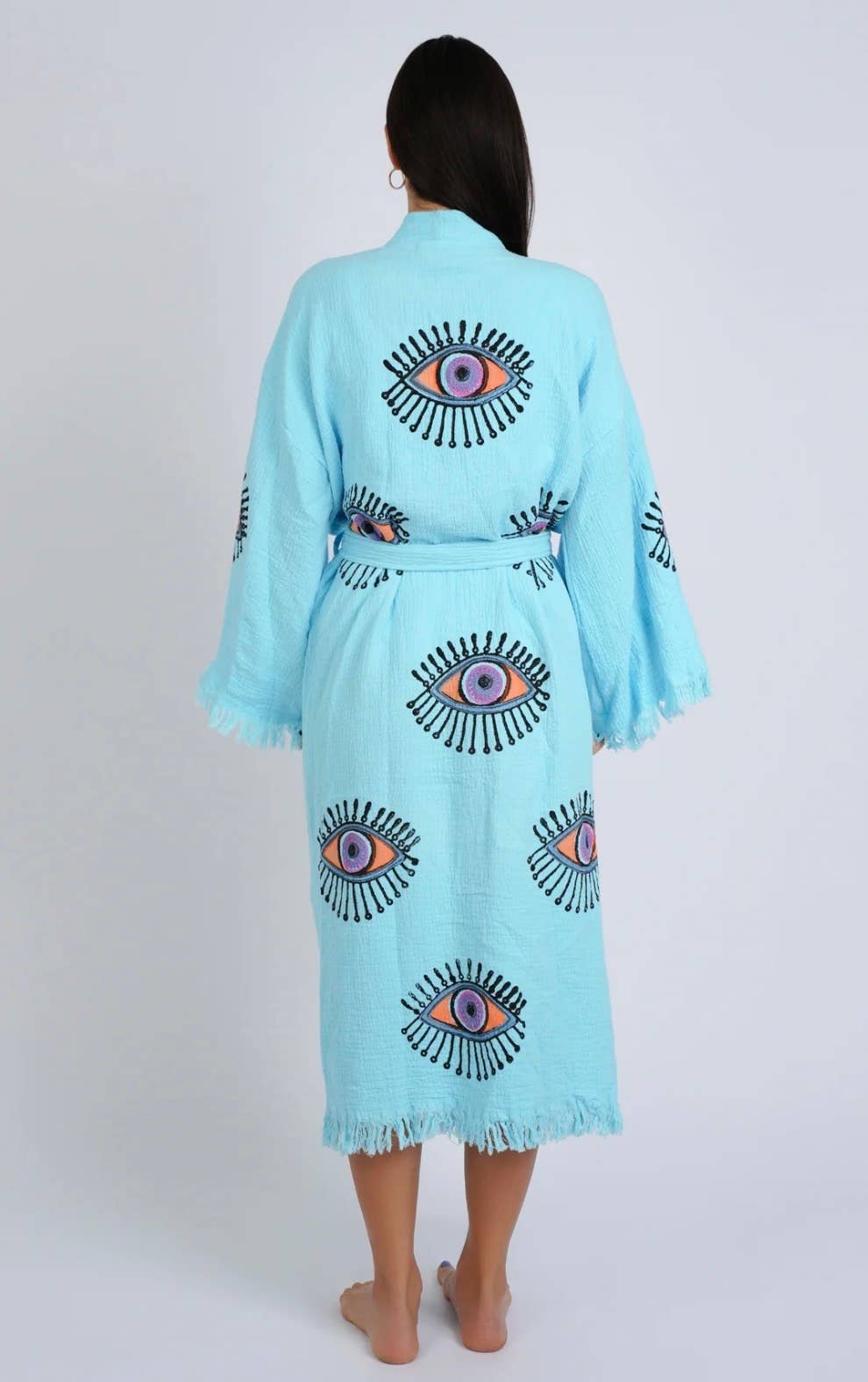 Fall in Love! Turquoise Multi Eye Kaftan