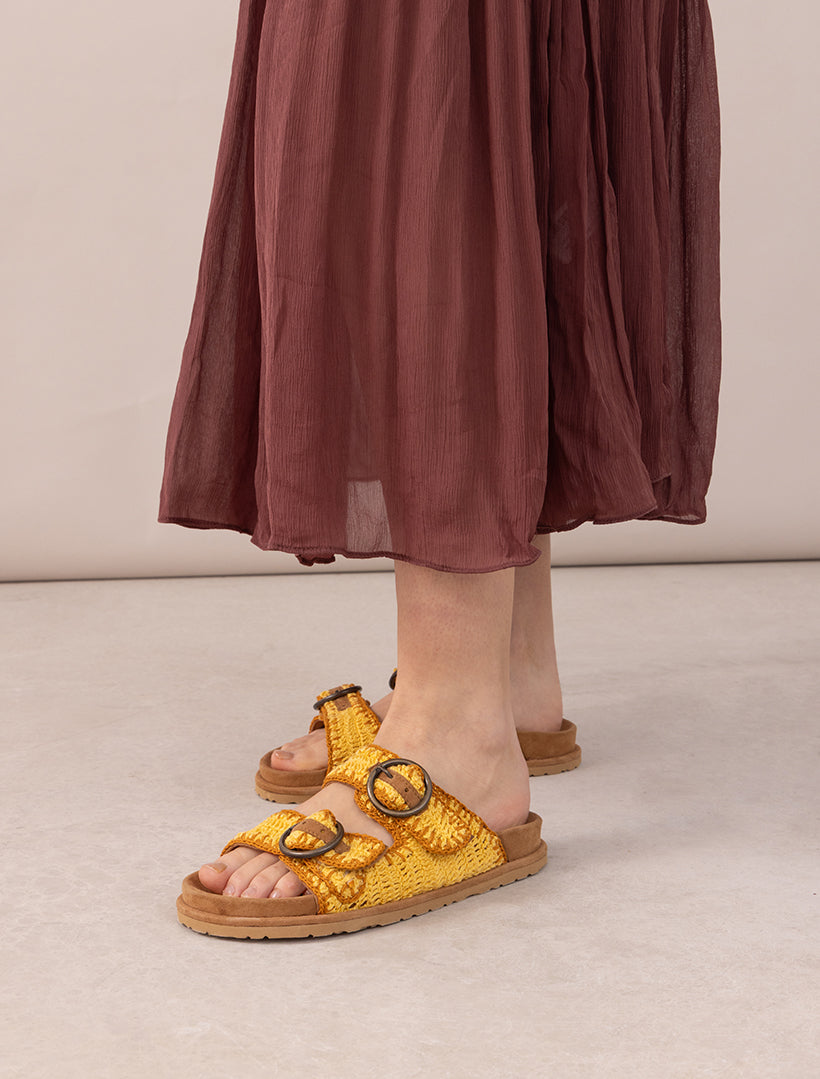 Clay Sandal in Turmeric by Laidback London