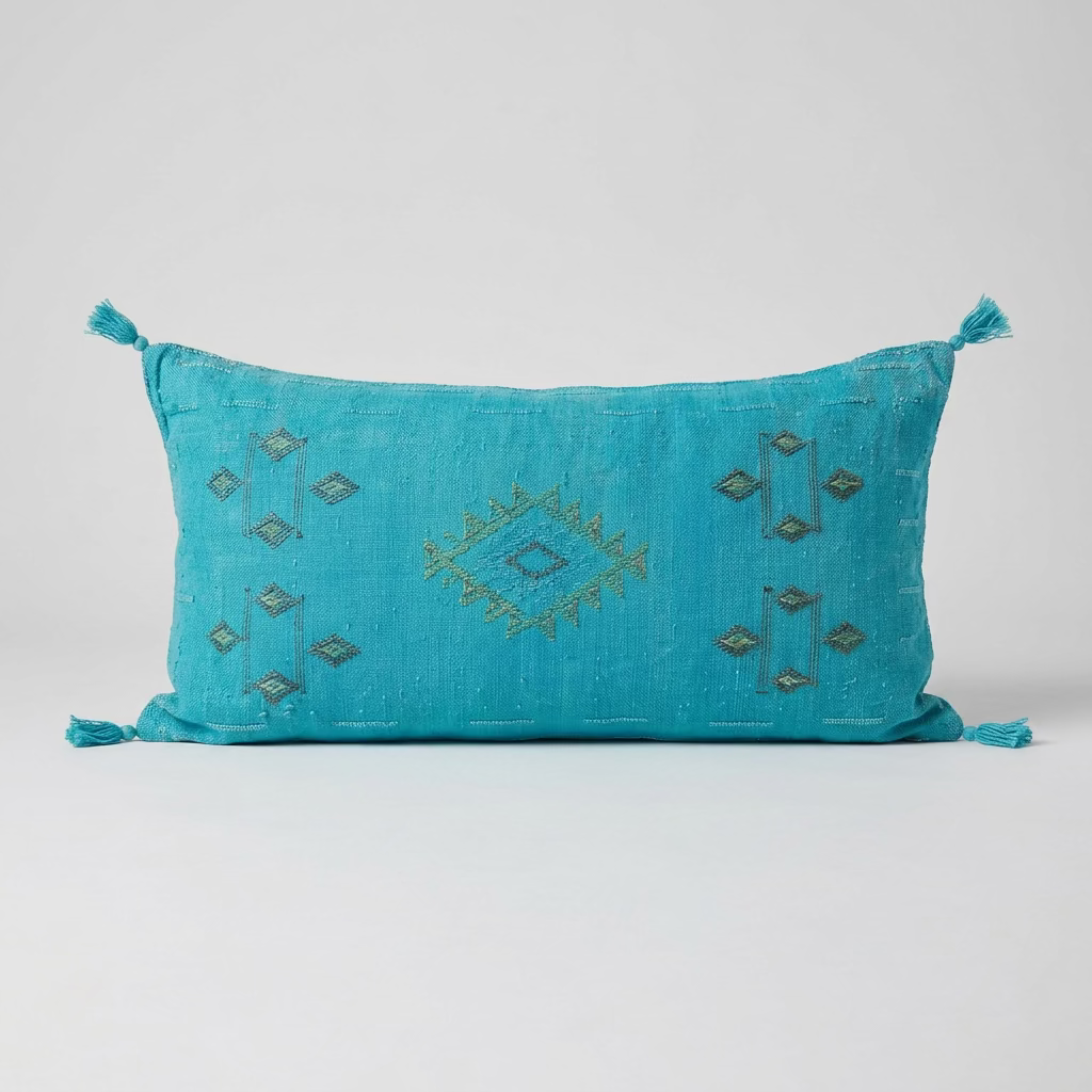 Cactus Silk Moroccan Lumbar Pillow