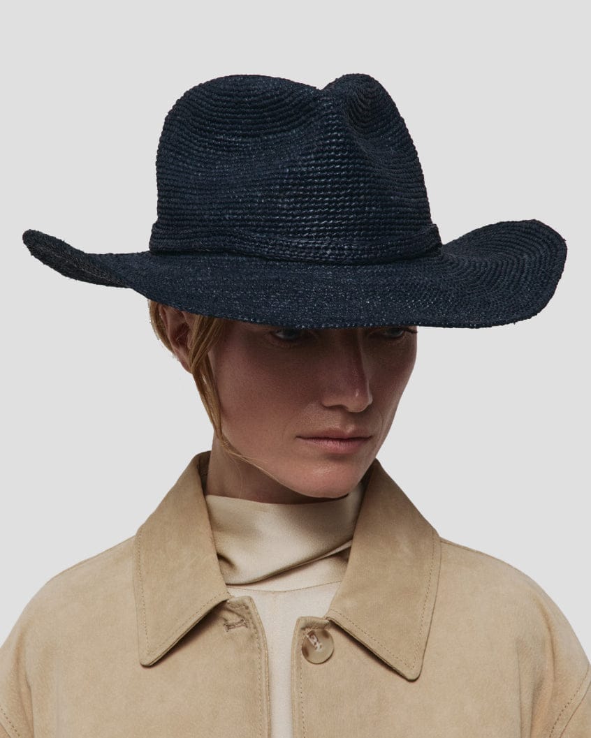 The Sacha Hat in Navy by Janessa Leone