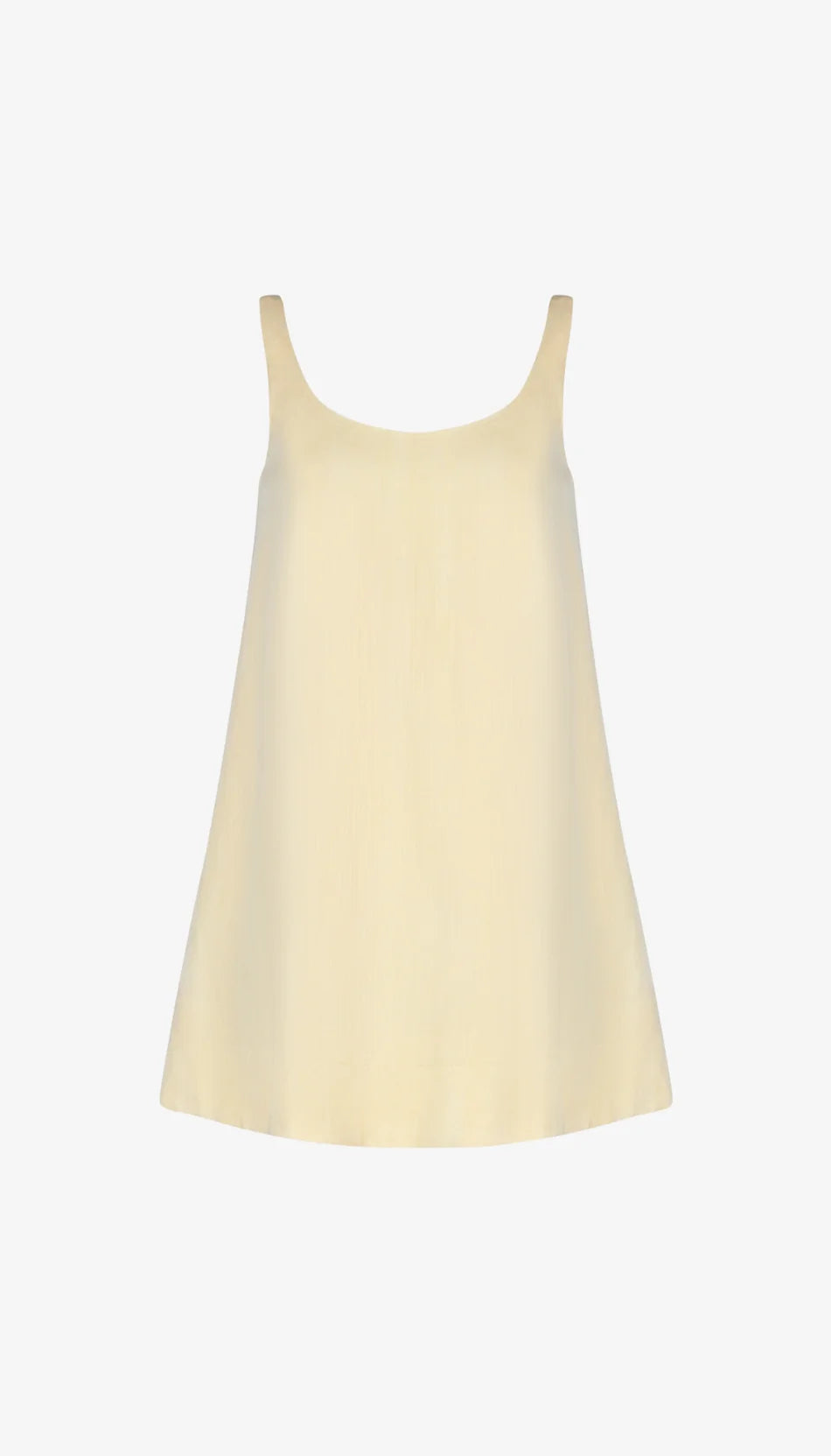 Mini Shift Dress in Butter Yellow