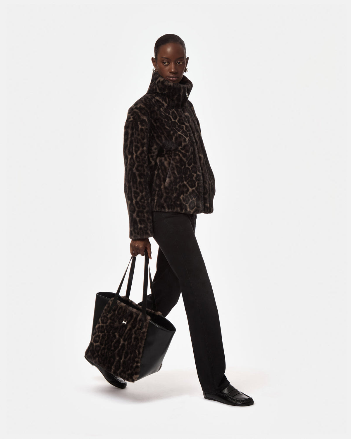 Brooks Leopard Coat — Dark Leopard