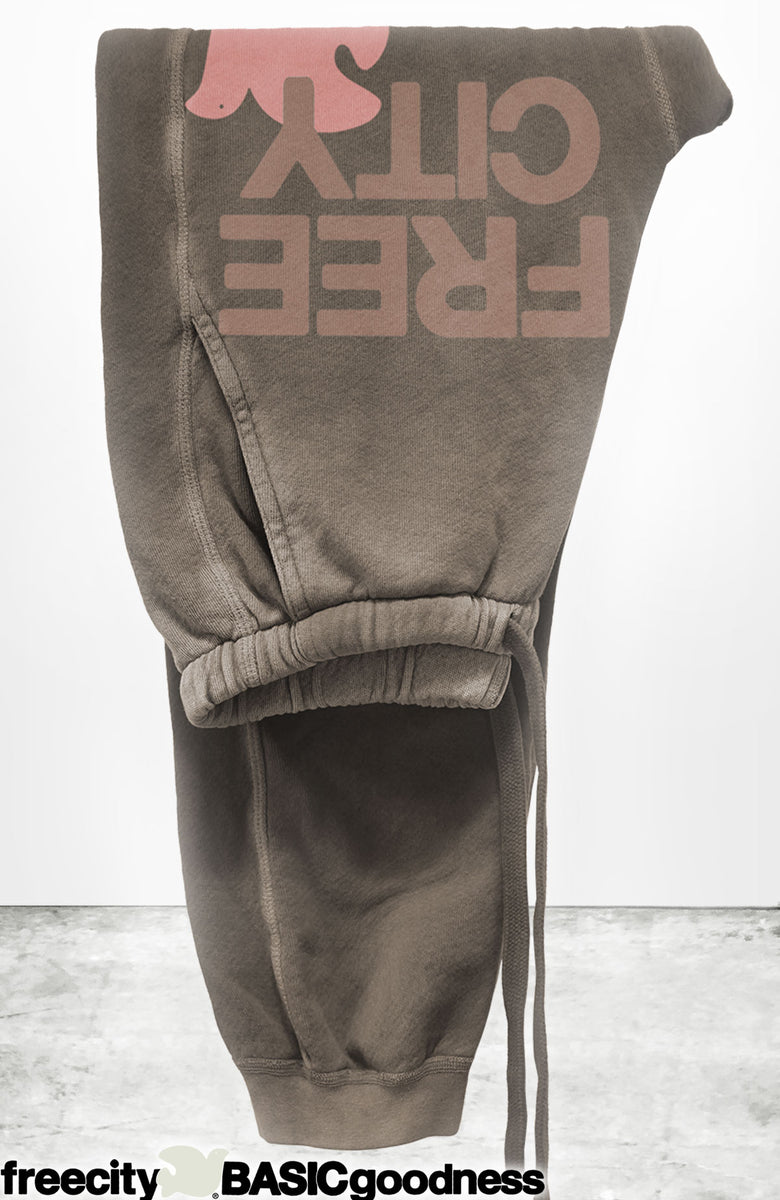 FREECITY Large Sunfades Pocket Sweatpant Mud