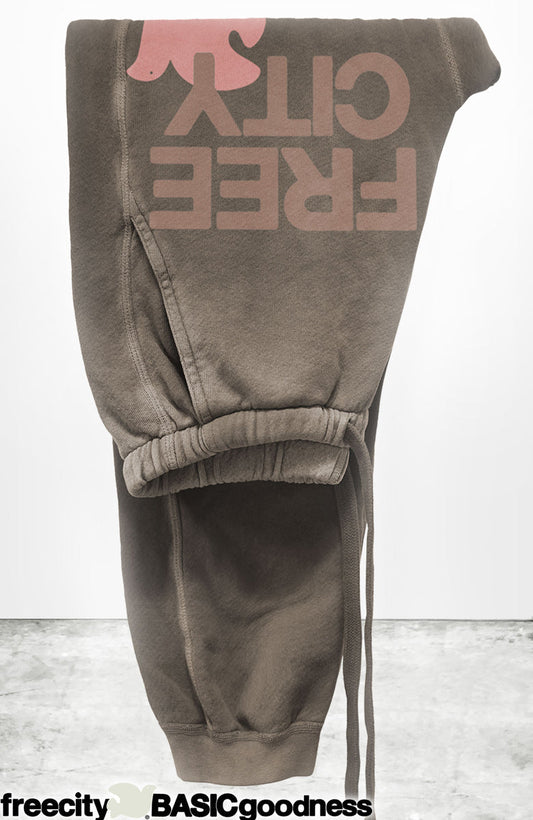 FREECITY Large Sunfades Pocket Sweatpant Mud