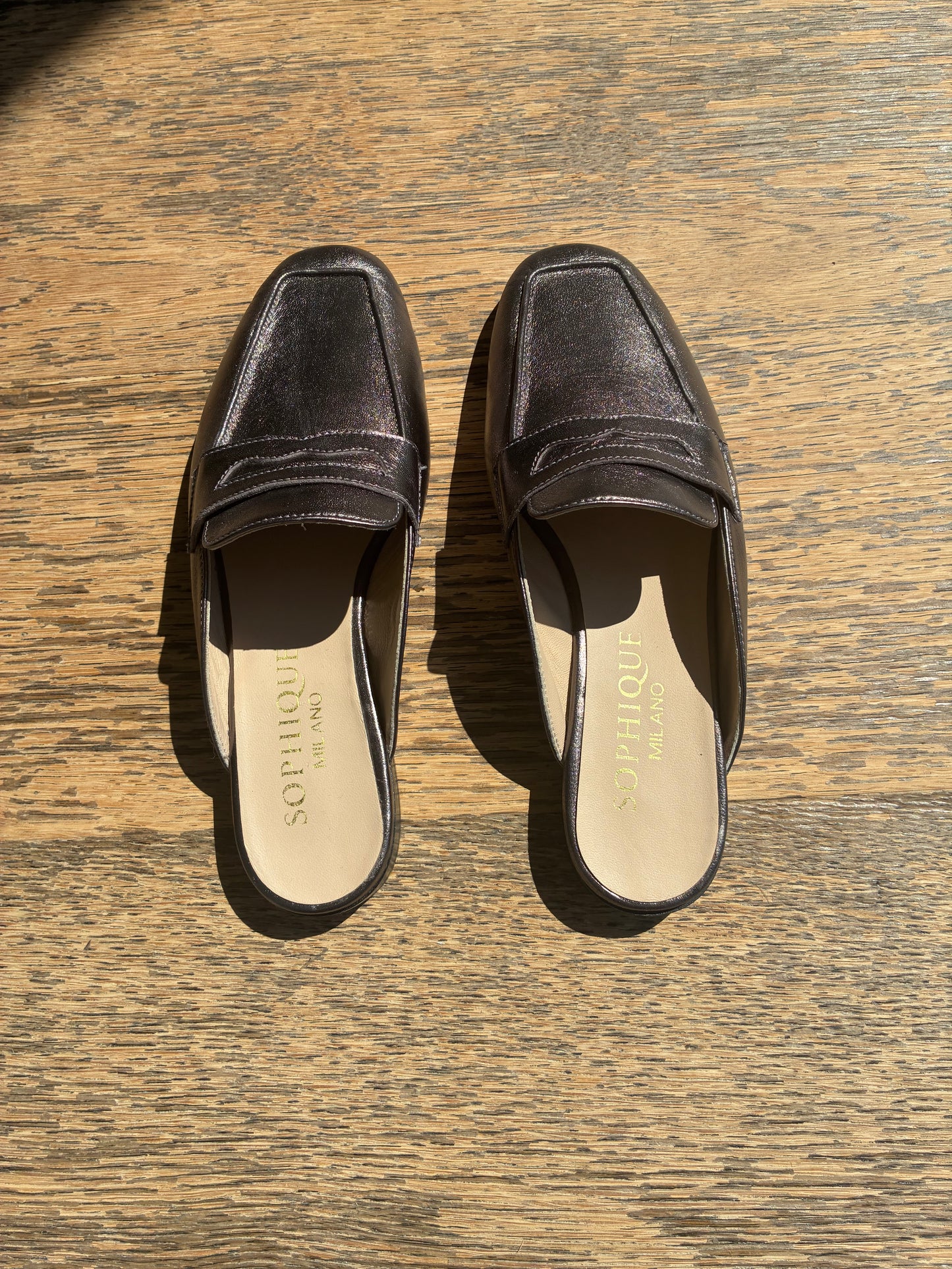 Riviera Mules in Anthracite