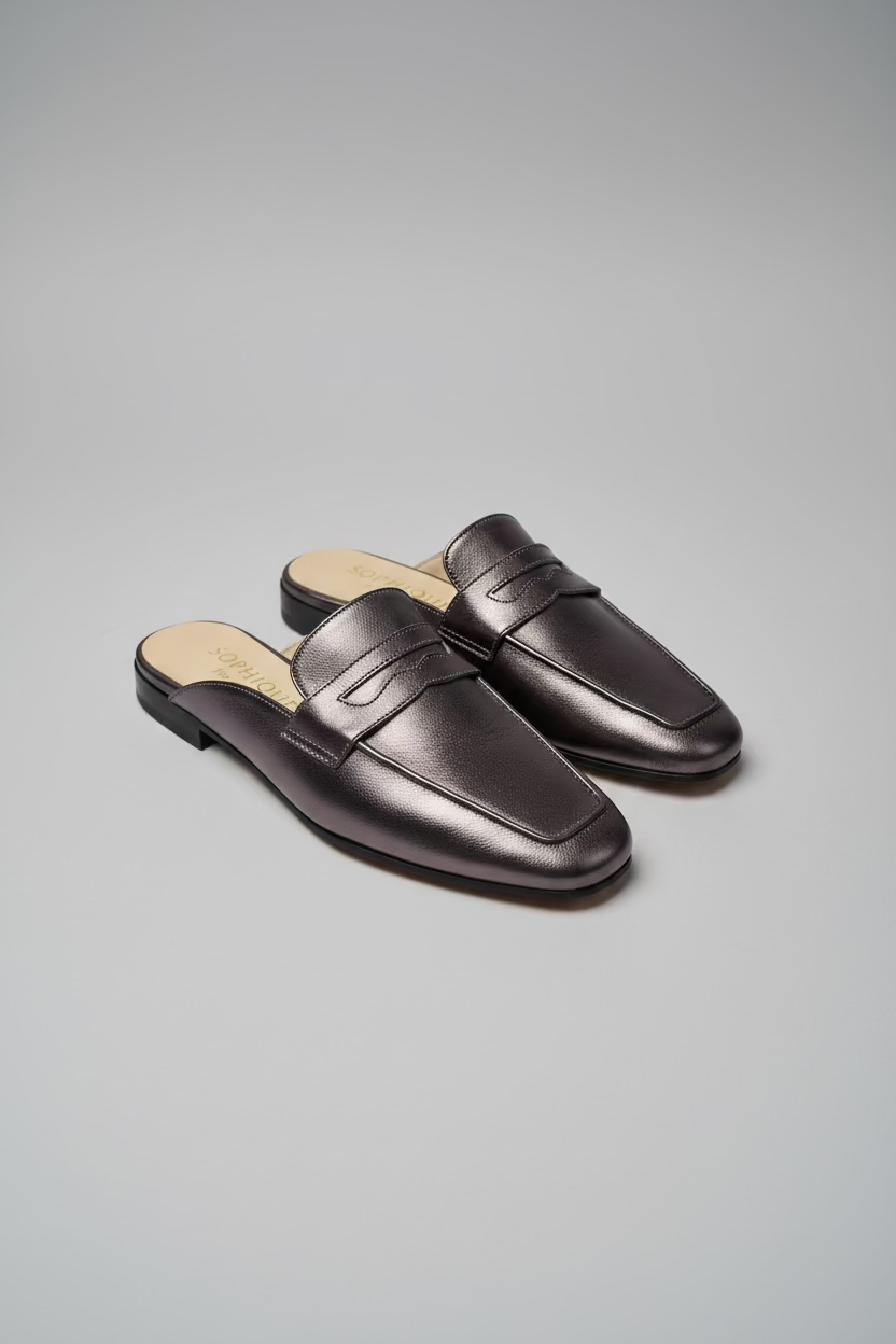 Riviera Mules in Anthracite