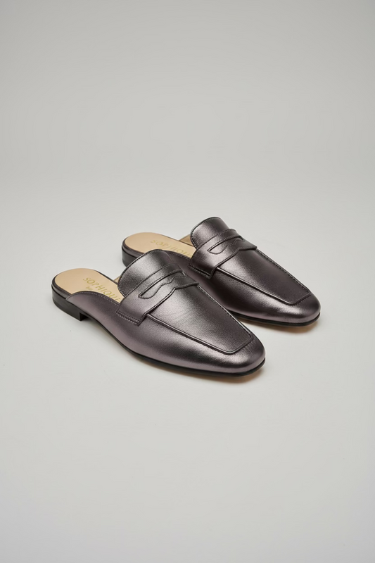Riviera Mules in Anthracite