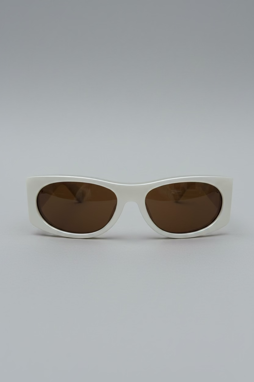 Full Frame Sunglasses in White Pearl