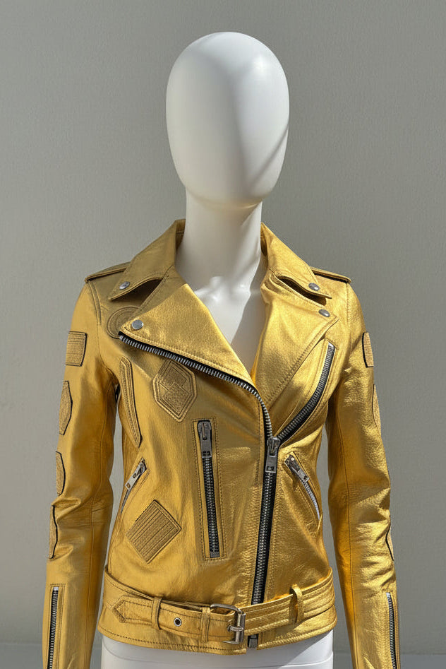 Moto Jacket with Patches