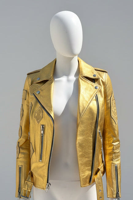 Moto Jacket with Patches