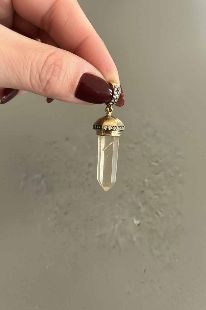 Sterling Silver and Crystal Pendant