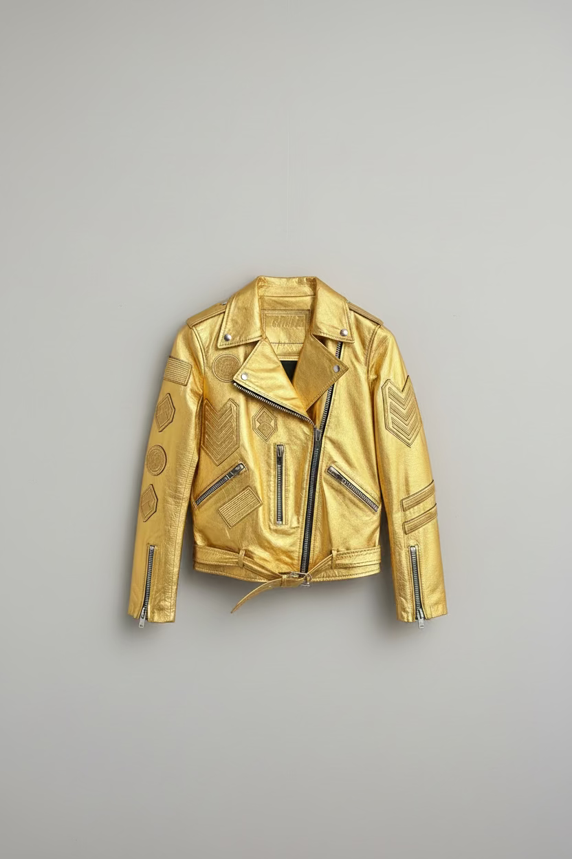 Moto Jacket with Patches