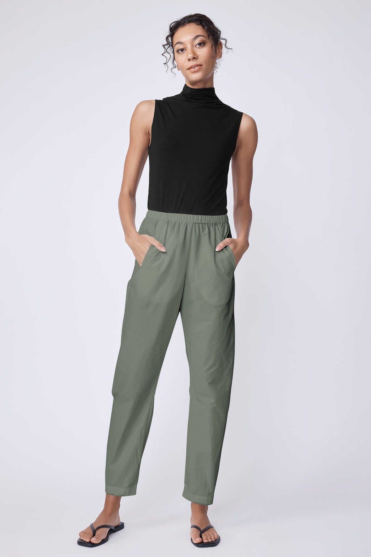 Asher Angle Seam Jogger in Cactus by Kal Rieman