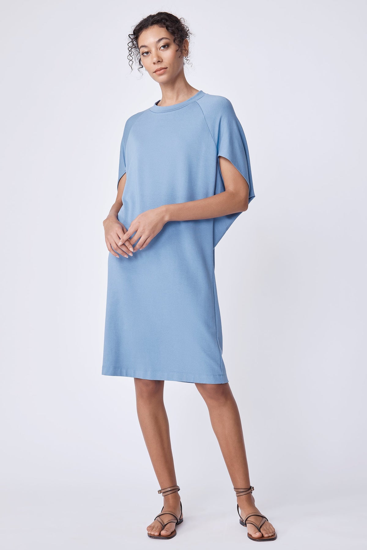 Phoenix Cape Dress in Sky by Kal Rieman