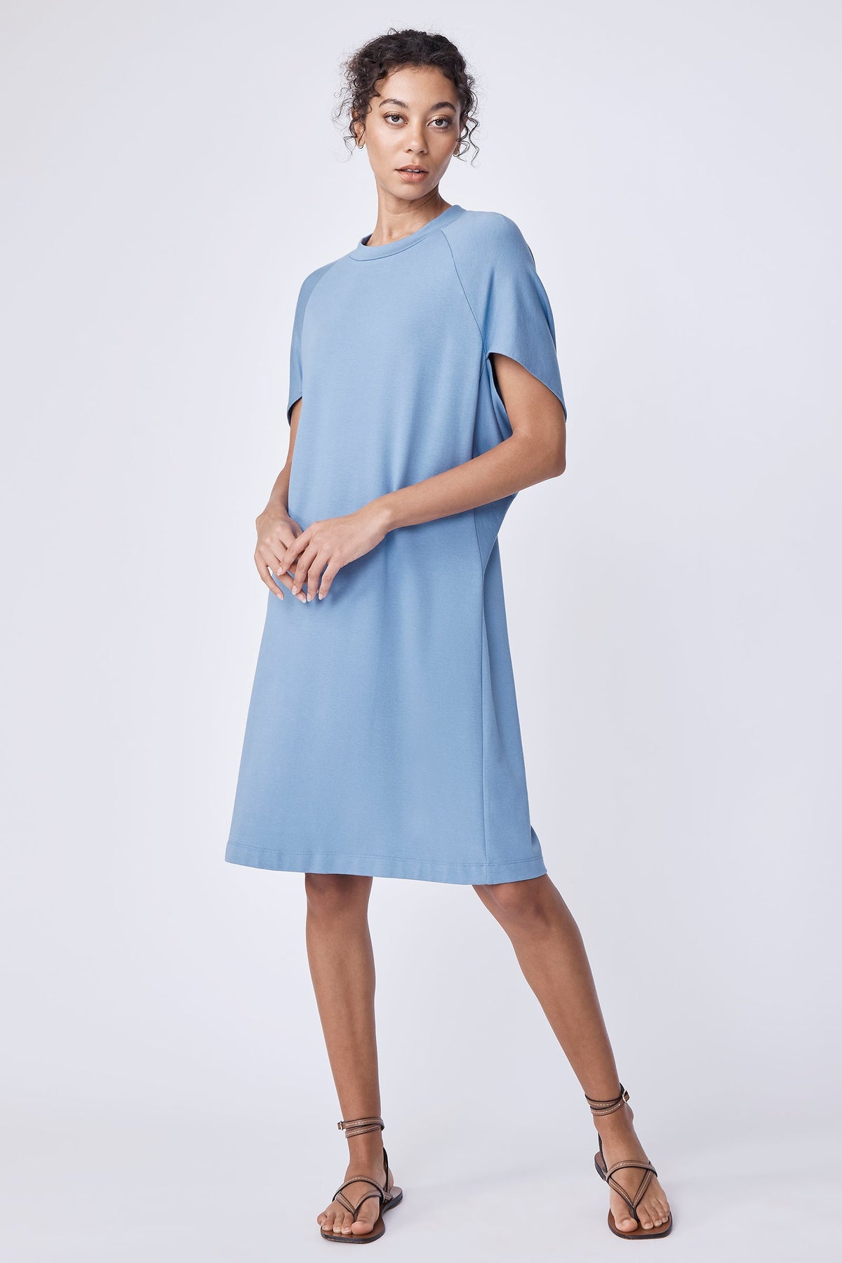 Phoenix Cape Dress in Sky by Kal Rieman