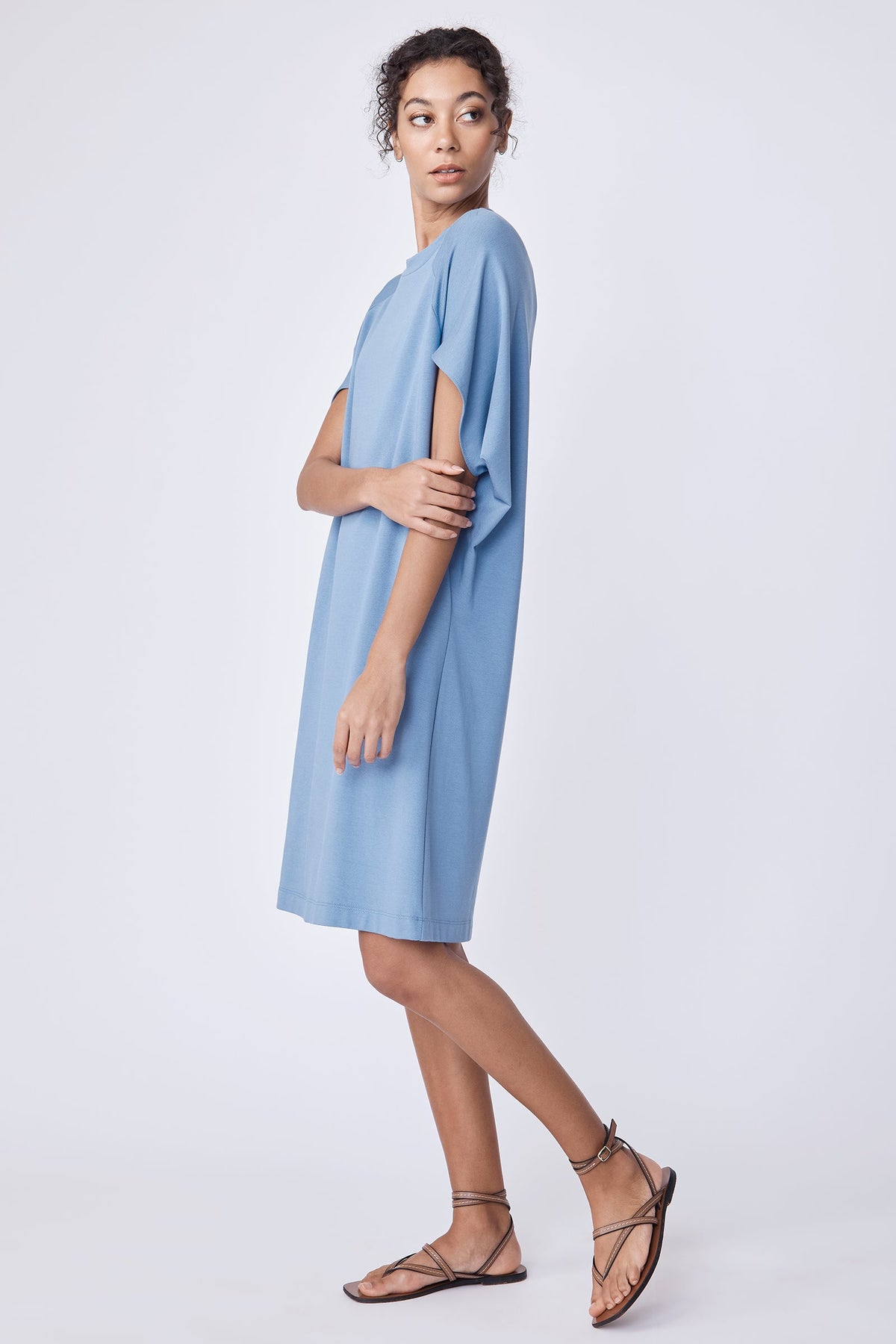 Phoenix Cape Dress in Sky by Kal Rieman