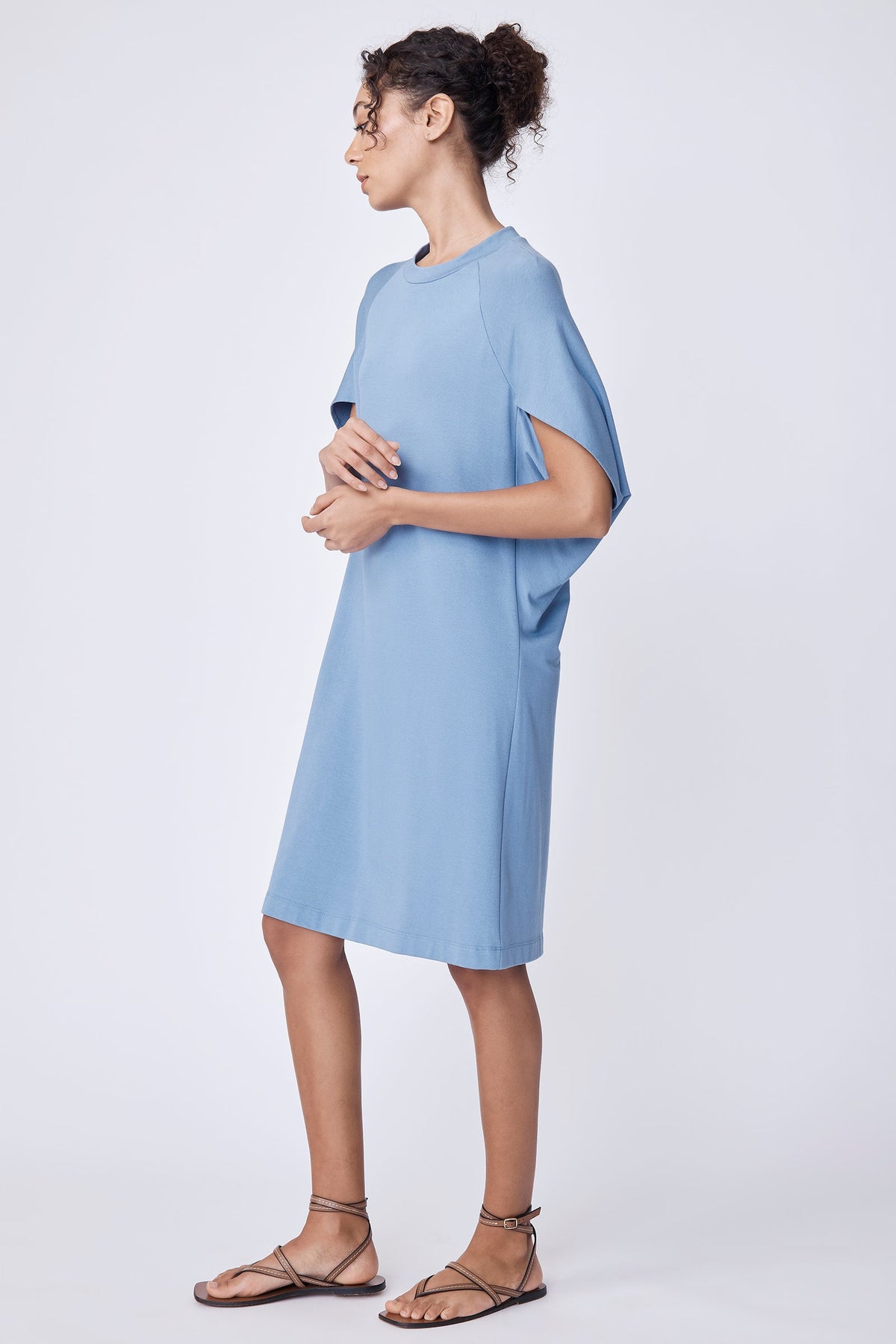 Phoenix Cape Dress in Sky by Kal Rieman