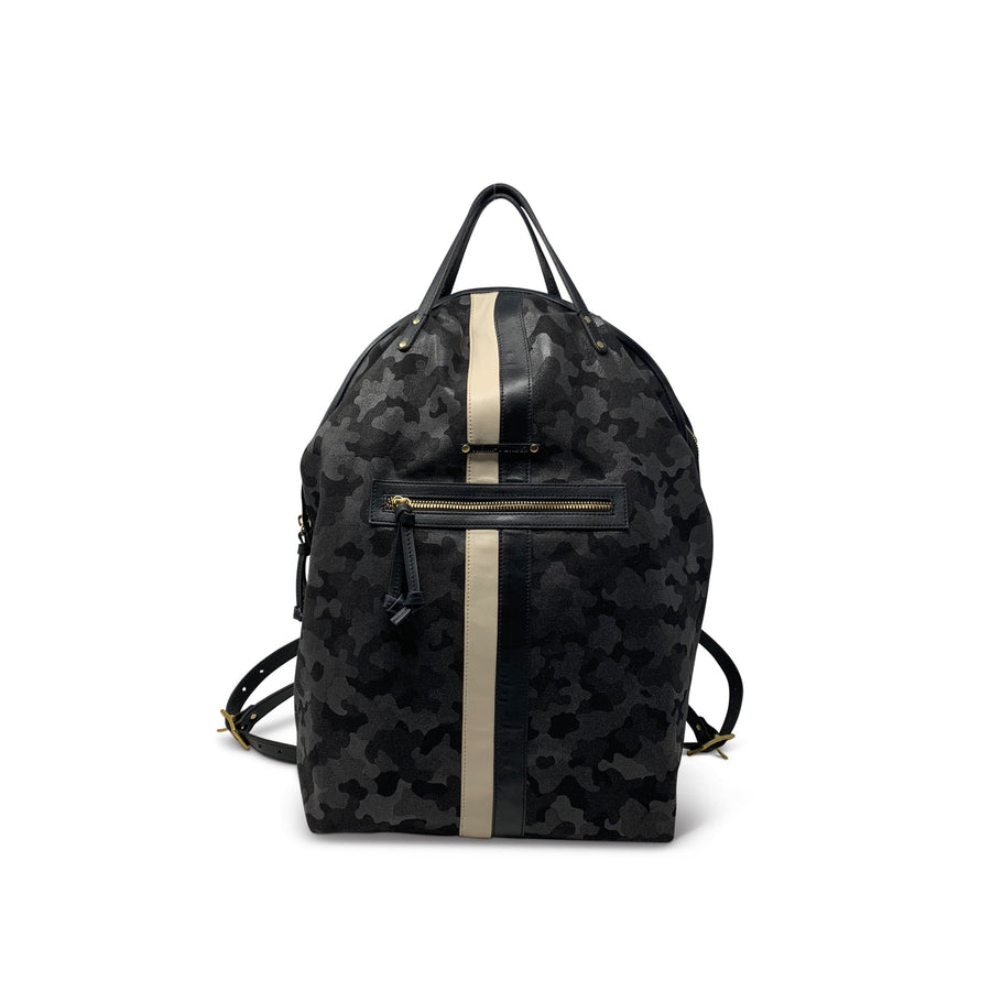 Black Camo Canvas Backpack by Kempton & Co.