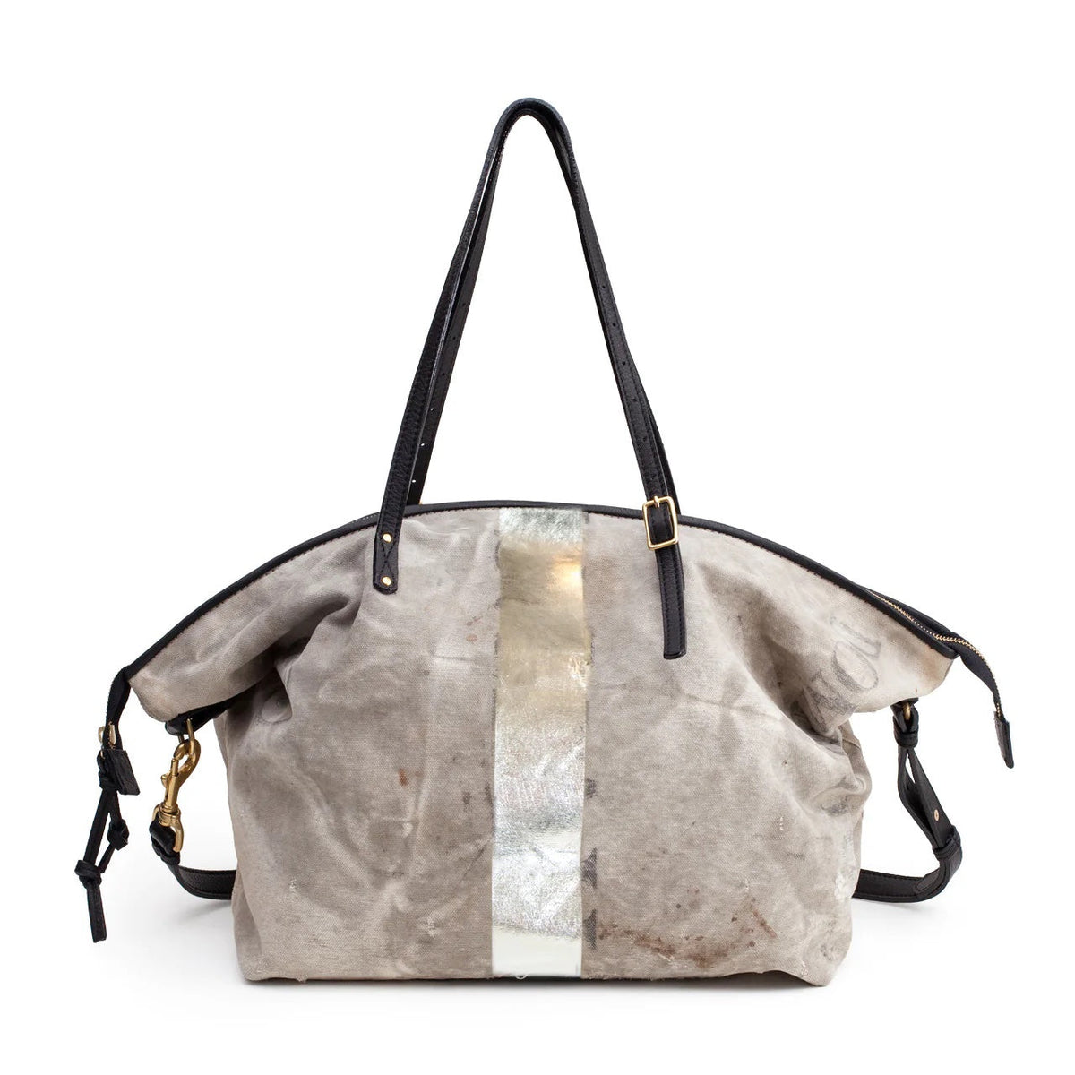 Postal Silver Stripe Crossbody by Kempton & Co.
