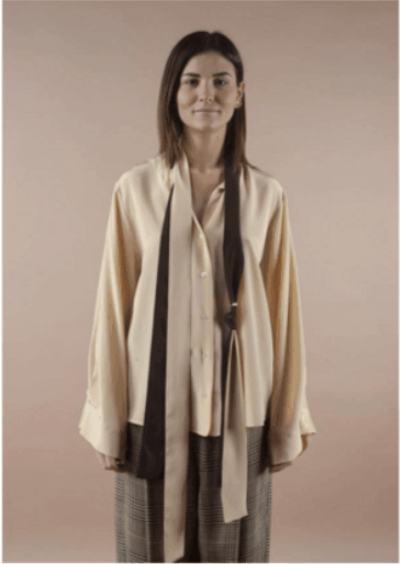 Silk Blouse with Double Ties