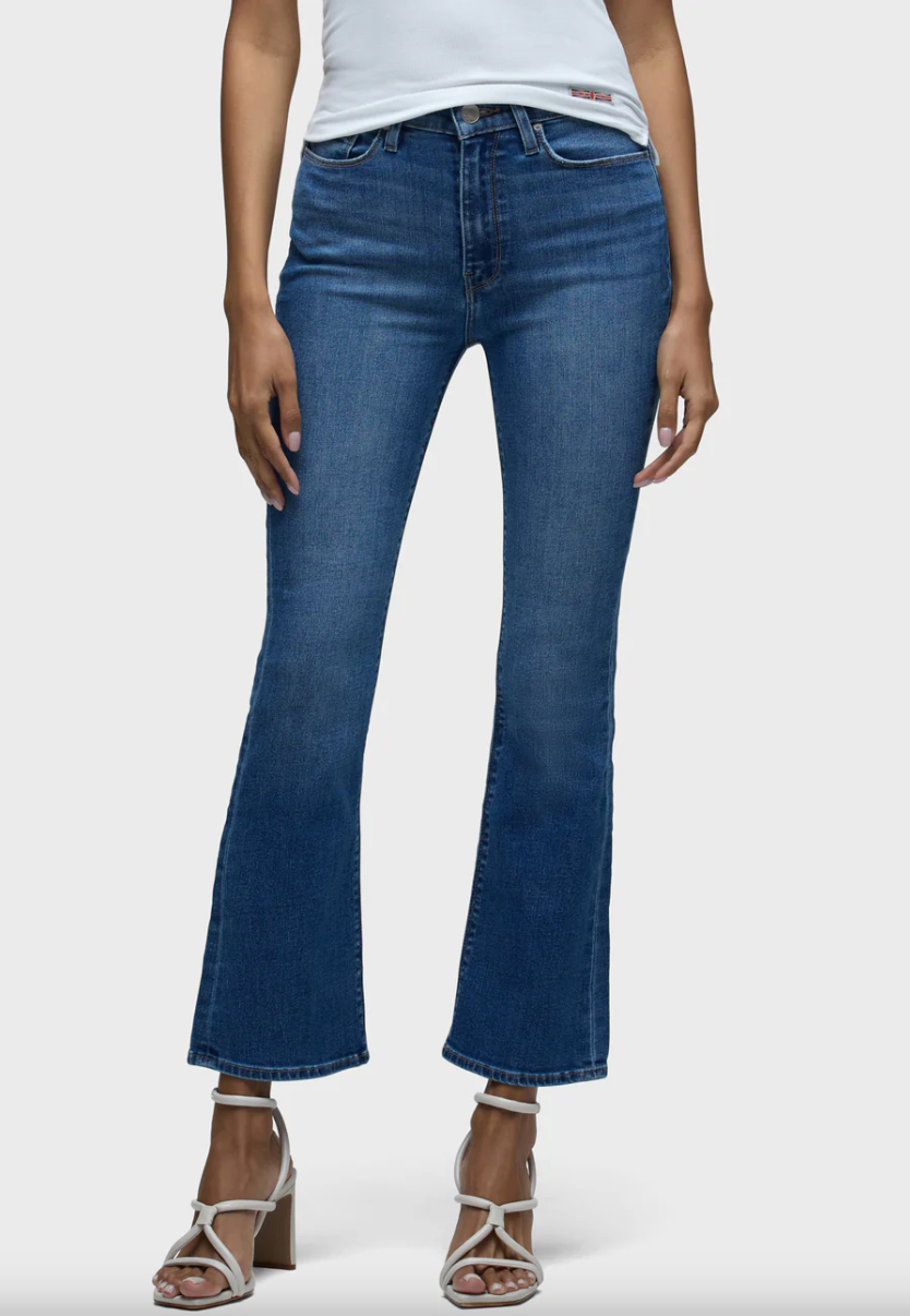 Barbara High-Rise Bootcut Crop in Pleasant