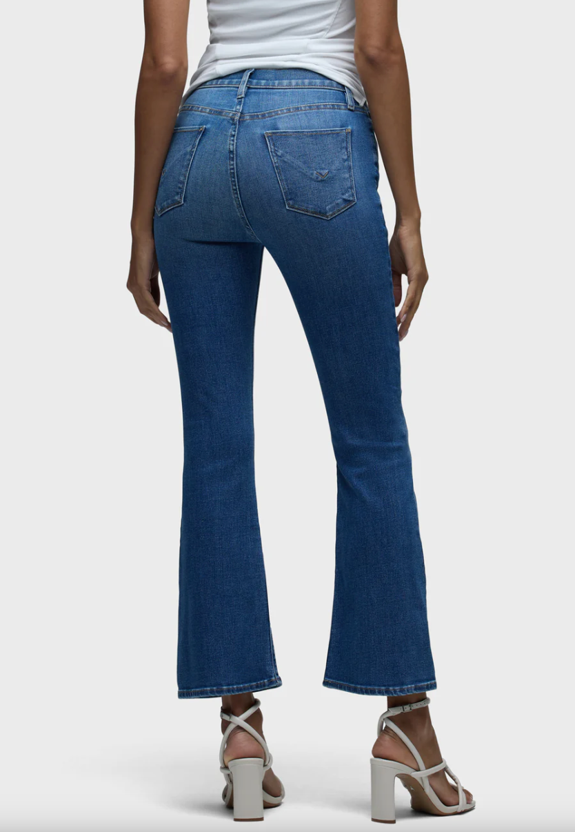 Barbara High-Rise Bootcut Crop in Pleasant