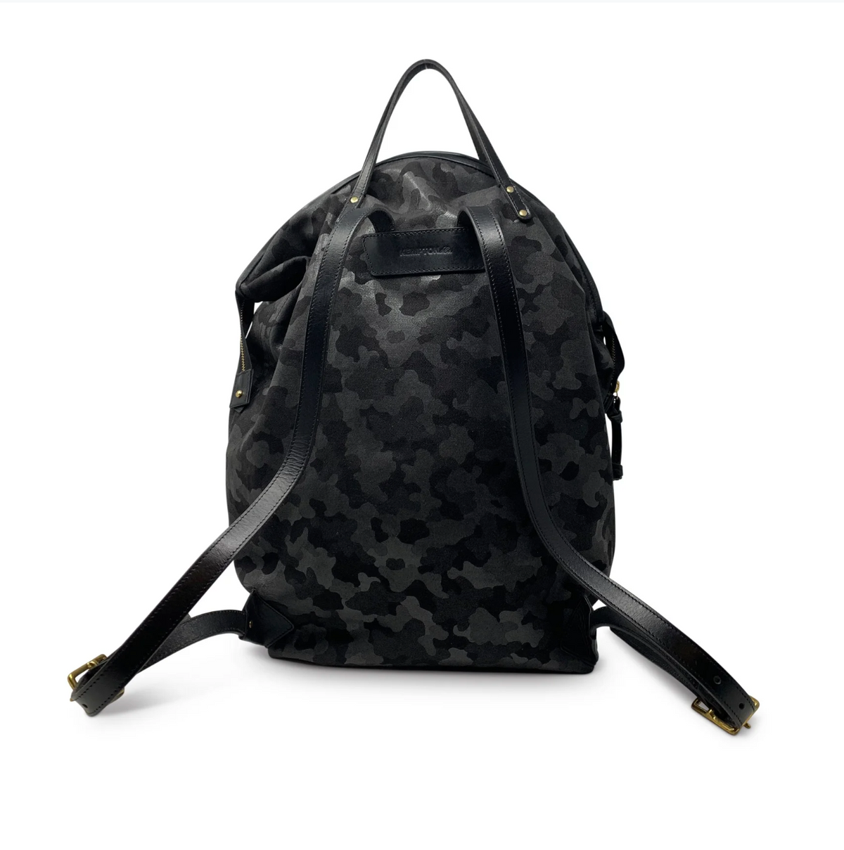 Black Camo Canvas Backpack