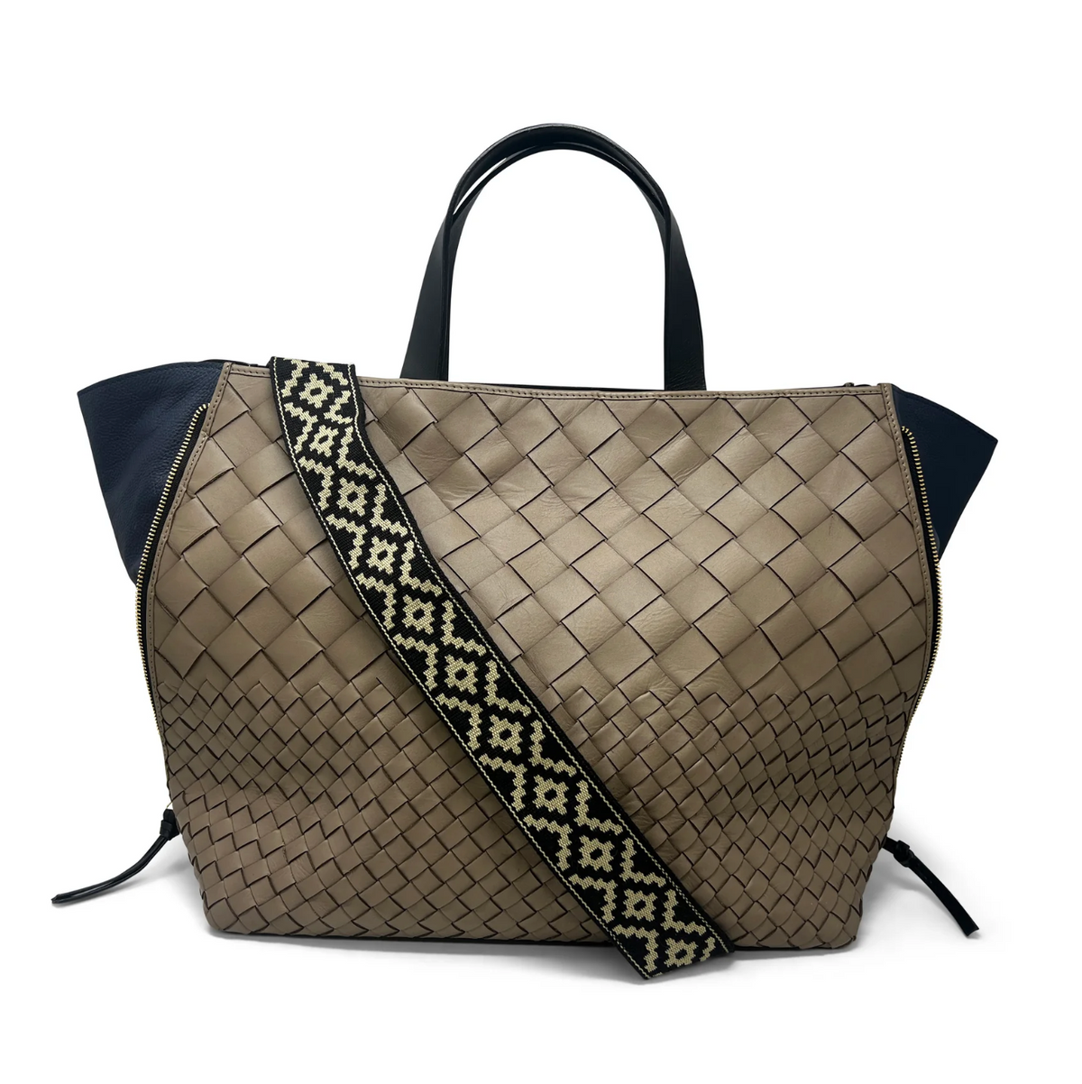 Bantham Tote in Fog Threaded Weave