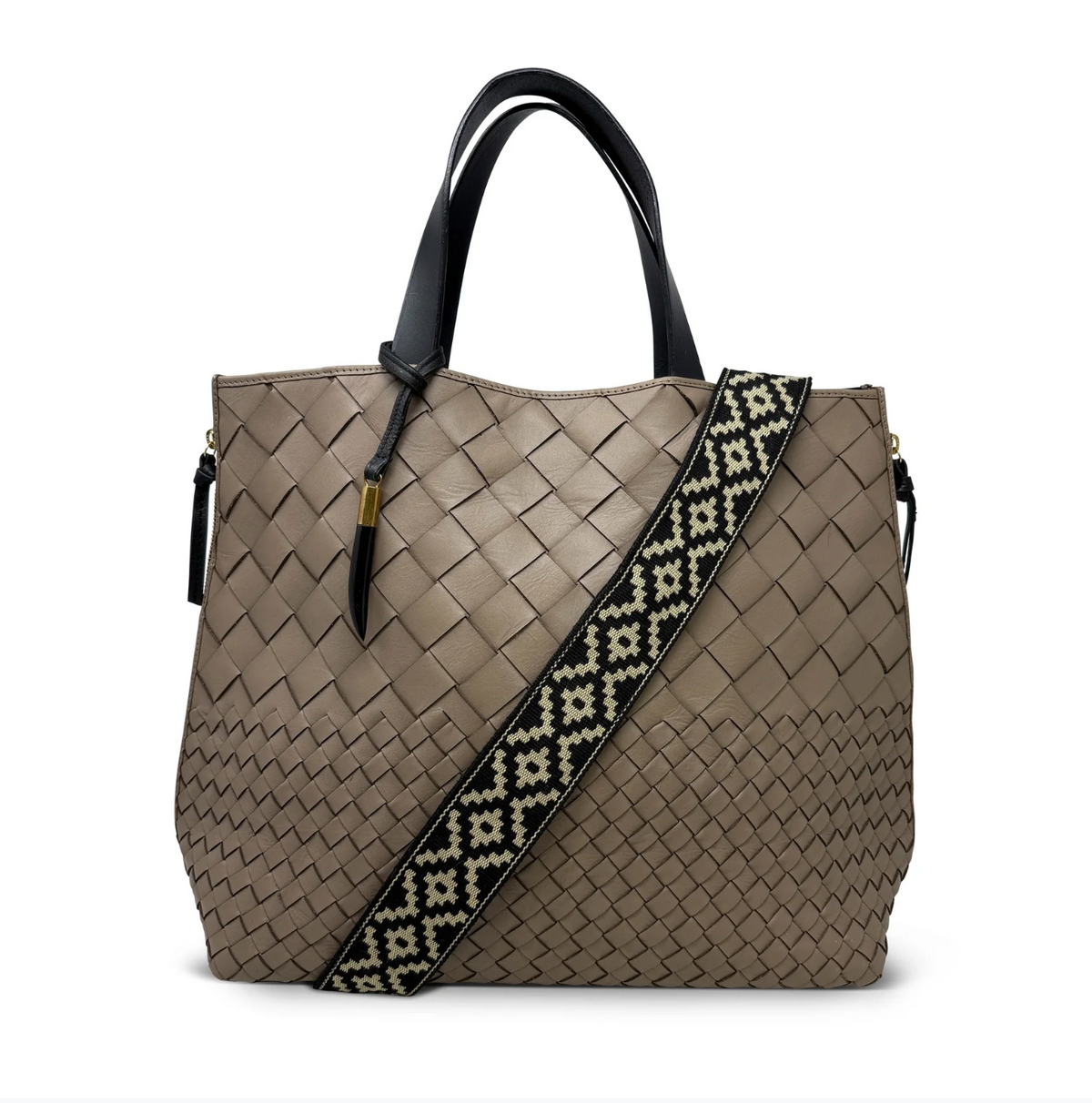 Bantham Tote in Fog Threaded Weave