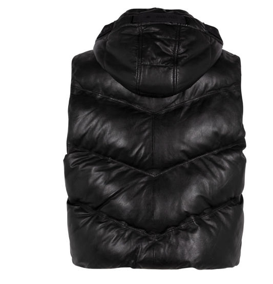 Namica OS Leather Vest in Black