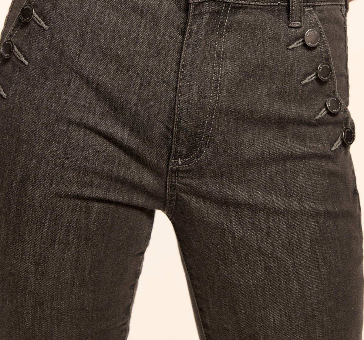 Helena High-Rise Flare Jean in Grey Wash