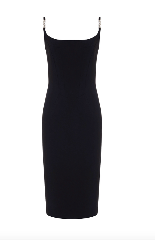 Daphne Corset Cami Dress in Black