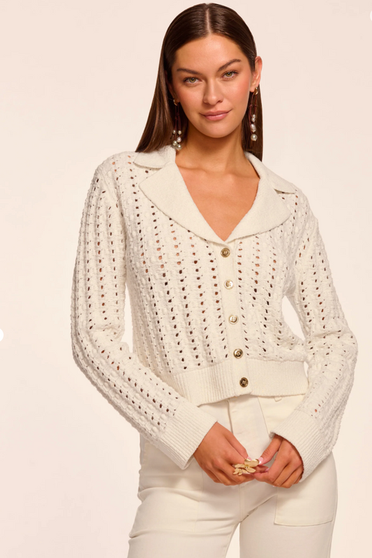 Nadia Cardigan in Ivory