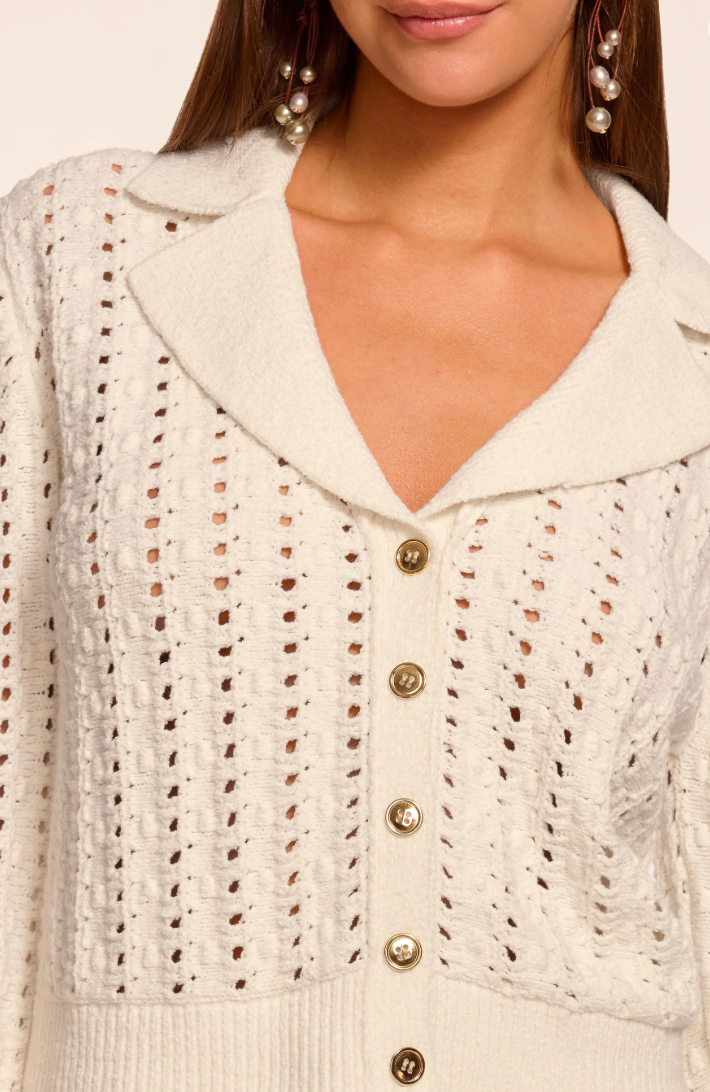 Nadia Cardigan in Ivory