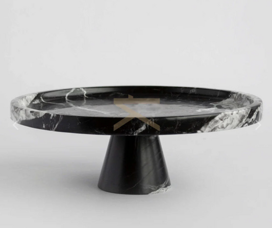 Black Marble Cake Stand