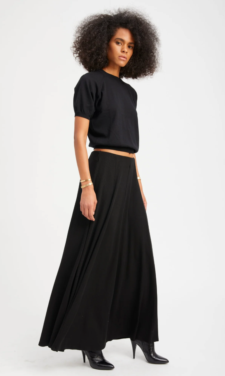 Brigitte Maxi Skirt in Black