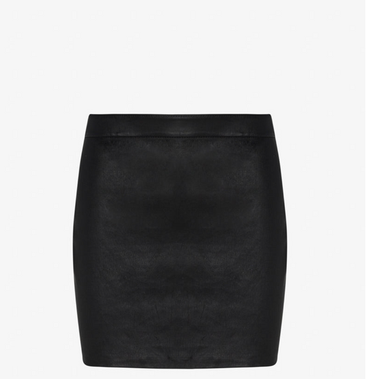 Leather Marcel Skirt in Black
